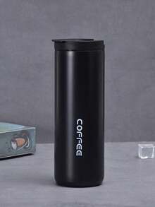 Double-Layer Stainless Steel Insulated Coffee/Water Tumbler Cup, Travel Mug With Thermal Keep Warm/Cool Function, Back To School - Multicolor - View 2