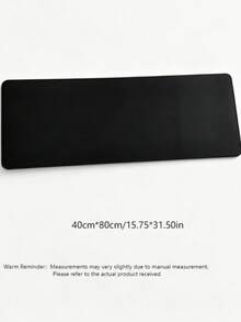 1 buah Alas Mouse Warna Polos, Alas Meja Sederhana untuk Kantor, Sekolah, Penggunaan di Rumah, Alas Mouse Gaming, Aksesoris Meja, Perlengkapan Kantor, Aksesoris Meja, Alas Mouse, Alas Meja - Hitam - View 6