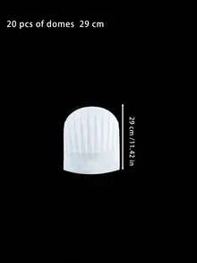 Disposable Non-Woven Chef Caps, Tall Hat & Bouffant Hat For Kitchen - Multicolor - View 10