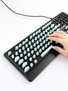 Silicone Keyboard Stickers For Manicure‑Typing, Manicure Keycaps For Girls, Anti‑Damage Keyboard‑Typing Gadget For Long Nails - View 7