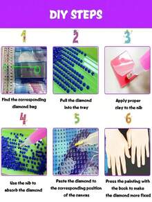 10 Pieces/Set Cat Pattern Diamond Painting Diy Coaster Special-Shaped Diamond Ab Diamond Free Cup Holder - kitten - View 4
