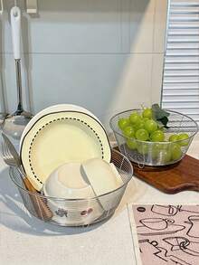 Haus Hana Stainless Steel Fruit Drain Basket, Multi‑Purpose Kitchen Washing Bowl, Household Colander For Fruits & Vegetables - multicolor - View 2