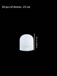 Disposable Non-Woven Chef Caps, Tall Hat & Bouffant Hat For Kitchen - Multicolor - View 9