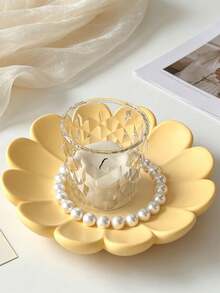 Flower Petal Silicone Mold, DIY Plaster Aroma Diffuser Tray Mold For Resin Epoxy Jewelry Dish Trinket Tray Ornament Craft Making - flower - View 7