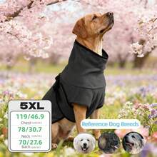 BJAYPET 保暖连帽宠物卫衣，加厚保暖狗狗衣服，纯色，适合小型/中型/大型犬（四脚衣服请参考背长） - 彩色 - 查看 28