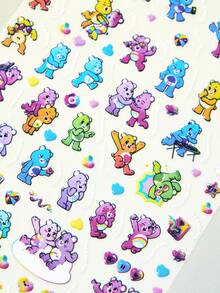 SHEIN X Care Bears Cute Graffiti Sticker, Suitable For Decorating Notebooks, Phone Cases, Suitcases, Etc - Multicolor - View 2