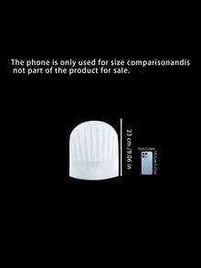 Disposable Non-Woven Chef Caps, Tall Hat & Bouffant Hat For Kitchen - Multicolor - View 3