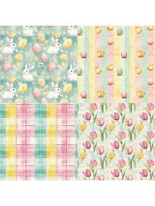 24pcs Single‑Sided 6‑Inch Decorative Pattern Paper, Scrapbooking Background Sheets For DIY Album, Junk Journal, Planner And Card Making Supplies - Multicolor L - View 6