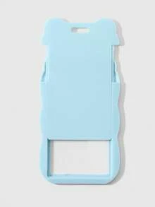 ROMWE Kawaii 1 Fresh And Creative Personality Blue Fine Sparkling Stars, Note Letters Bear Ears Acrylic Campus Card, Student ID Card Cover DIY Keychain Bag Pendant - Blue-25 - View 6
