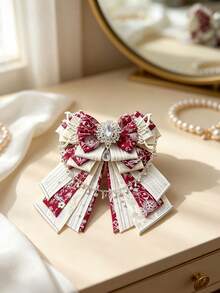 One-Piece; Cute And Elegant; Featuring A Luxurious Decorative Bow Pendant, Ribbon Brooch/Corsage, And Silver Chain; Anime/Idol Accessory - multicolor - View 8