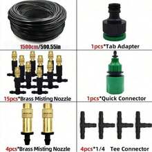 Drip Irrigation System, Drip Irrigation Kit, Automatic Garden Watering System, Suitable For Greenhouse, Yard, Lawn, And Plants - Multicolor - View 11
