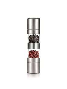 Teckwe Double-Ended Pepper Grinder With Coarse/Fine Adjustment-Stainless Steel Manual Kitchen Seasoning Shaker, Perfect For Picnics And Steak-A Great Kitchen Helper - one size fits all - View 8