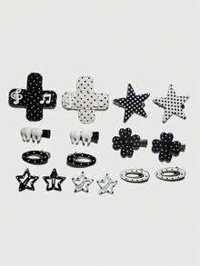 Black and white polka dots