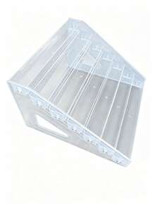 1pc Transparent CD/DVD Storage Rack, Multi-Layer CD/DVD Display Shelf, Media Storage Organizer, Desktop Decor - Multicolor - View 12
