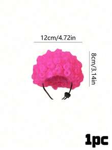 PETSIN 1PC Adorable Pet Afro Wig With Adjustable Elastic Strap, Suitable For Small To Medium-Sized Cats And Dogs. A Fun Costume Prop For Halloween, Birthday Parties, And Holiday Photoshoots. - Multicolor - View 19