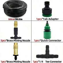 Drip Irrigation System, Drip Irrigation Kit, Automatic Garden Watering System, Suitable For Greenhouse, Yard, Lawn, And Plants - Multicolor - View 13
