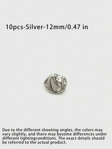 1 Pack 10 Pieces Vintage Irregular Shaped Metal Buttons Concave Convex Decorative Fasteners For Suit Windbreaker Wool Coat Sweater Clothing Diy Sewing Accessories - 10pcs - View 18