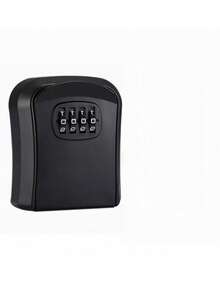 Wall Mounted Key Lock Box, 4 Digit Combination Waterproof Key For Outside, Heavy Duty Outdoor Key Storage Organizer With Secure Spare Key Holder, Ideal For Home Vacation Rental Realtor Construction Site Garage - A - View 7