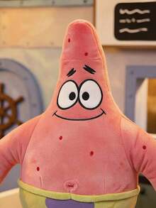 SpongeBob SquarePants | POKOJA LAND 1個美學柔軟質感絨毛陪伴玩偶 - 迷人粉色輪廓 - 療癒空間的靈魂舒緩育兒陪伴 - 感性節日歡樂禮物，粉色海星絨毛玩具，柔軟填充星形動物枕頭，適合兒童與粉絲的可愛可擁抱絨毛玩偶 - 彩色 - 查看 4
