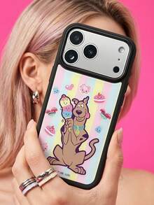 ShellaStory SCOOBY-DOO X SHEIN 時尚高端印花圖案手機保護殼設計，完美兼容 ，可愛時尚且精緻 - 彩色 - 查看 2