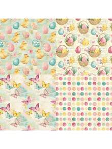 24pcs Single‑Sided 6‑Inch Decorative Pattern Paper, Scrapbooking Background Sheets For DIY Album, Junk Journal, Planner And Card Making Supplies - Multicolor L - View 8