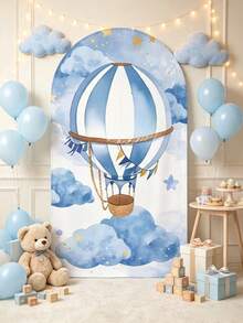 1PC Multicolor Gradient Sheer Arch Backdrop Curtain Wedding Birthday Party Shower Celebration Event Decoration Indoor Outdoor Versatile Drapes Ceiling Canopy Cover Photography Booth Home Living Room Wall Hanging Fabric Lightweight Easy Hang - GXBJB1014 - View 2