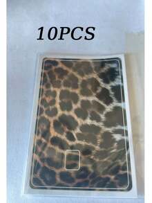 1pc Simulated Leopard Print Credit Card Sticker, High-End Texture DIY Sticker, The Same Style As Beauty Bloggers, A Must-Have For Social Media Leopard Print Enthusiasts, Perfect For Decorating Transit Cards, Campus Cards, And Credit Cards - Multicolor - View 15
