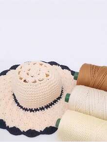 Polyester Macrame Cord 3mm ,Colorful Polyester Yarn,Polypropylene Silk Rope For Knitting & Crochet Braided Macrame Cord For Hats Shoes Bags Plant Hangers Rug DIY Crafts - burgundy - View 5
