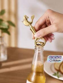 SHEIN Christmas Themed Bottle Opener, Cute Small Gift For Xmas Holiday & European American Party Supplies - View 1