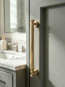 Made Of Solid Zinc Alloy For Sturdy And Long‑Lasting Performance. Bright Gold Glossy Finish Delivers Elegant French Luxury Style. Single‑Hole Design For Quick And Easy Installation. Perfect Match For Wardrobe, Cabinet, Drawer And Various Home - multicolor - View 10