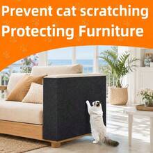 1pc Multi-Color Self-Adhesive Cat Scratch Pad, Residue-Free Removable Anti-Scratch Surface Polyester Felt Cat-Friendly Design, Suitable For Walls And Furniture Indoor, Modern Style Indoor Cat Scratching Board Furniture Protection - 100 X 30 cm - View 6