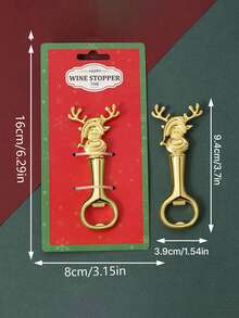 SHEIN Christmas Themed Bottle Opener, Cute Small Gift For Xmas Holiday & European American Party Supplies - View 6