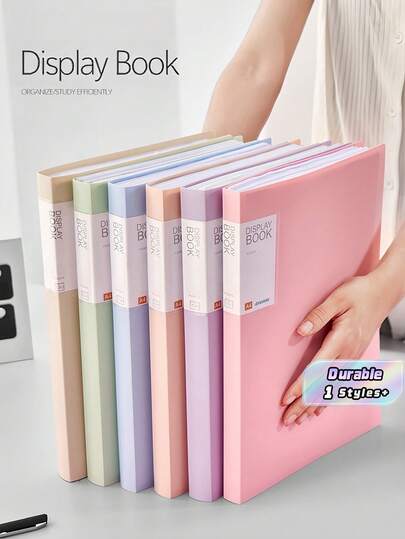 1-Pc A4 Size 30-Page Clear Insert Sheet Folder, Durable Document Organizer For Student Papers, Study Materials, And School Supplies, Ideal For Classification, Storage, And Back-To-School Needs.