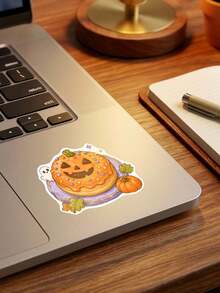 50Pcs Cute Halloween Ghost Stickers – Pumpkin Festival Decals For Journaling, Water Bottle, Laptop, Waterproof Doodle Holiday Party Decor - multicolor - View 10