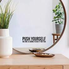 1pc Motivational Words Wall Decal Vinyl Sticker Quote Waterproof Decal Stickers Wall Stickers For Home Office Gym Bedroom Decor, Stickers, Wall Decal, Vinyl Decal For Home Decorations, Spring Decoration Items Refresh Your Home, Festival Decoration - Multicolor - View 7