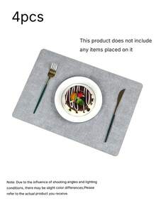Dining Mat, Luxury, Solid Color, Table Insulation Mat, Heat-Resistant Cup Mat, Dinnerware, Bowls, Plates, Tablecloth, Western Dining Mat, Custom-Made, Waterproof. - Multicolor - View 6