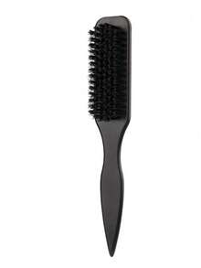 Sharp Tailed Beard Brush For Men, Vintage Oil Head Styling Comb For Slick Back Ponytail & Bun, Edge Control Parting Tool For Smoothing Baby Hairs, Barber Salon Grooming Kit - Multicolor - View 12