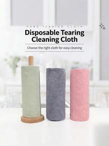 50PCS/1Roll Multi Colors Reusable Microfiber Towel Roll, Individually Wrapped Tear Off Design, Heavy Duty Super Absorbent Quick Dry Cleaning Cloth, For Kitchen Bathroom Outdoor RV 50+ Uses, Jumbo Roll Household Cleaning Supplies, Home Cleaning - Pink - View 6