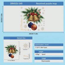 Stiker Jendela Statis Lonceng Emas Natal, Stiker Kaca Ranting Pinus, Permen Tongkat, dan Kepingan Salju Selamat Natal, Stiker Elektrostatis yang Dapat Digunakan Kembali untuk Dekorasi Jendela Rumah dan Toko Liburan Natal - warna-warni - View 2