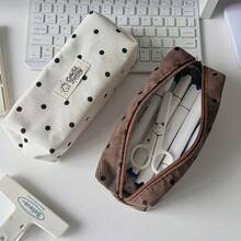 1pc Pencil Case, Suitable For 4 Seasons, Ins Large Capacity Student Stationery Storage Bag, Pencil Case Bag, Handheld Makeup Bag, Pencil Case Bag, Suitable For Desktop Accessories, Suitable For Travel, Cosmetics, Stationery Storage - multicolor - View 3