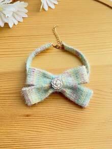 PETSIN 1PC Gradient Pet Bow Tie For Summer, Soft Cute Necktie Accessories For Dogs & Cats, Stylish Outdoor Pet Collar Decor - Green - View 23