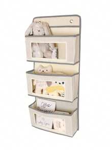 Hanging Closet Organizer 1/2/3 Layers Hanging Storage Bags | Sundries Over The Door Organizer Shelf Non-Woven Fabric Wall Home - Multicolor - View 2