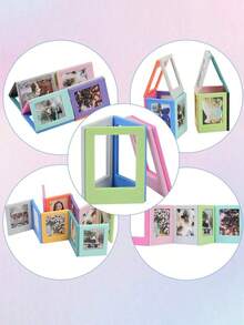 5/10/20pcs Bingkai Foto Magnetik Kulkas, Album Bingkai Foto Magnetik Warna-warni 3 Inci Cocok untuk Film Mini - MultiWarna - View 10