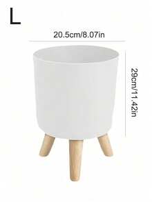 Round Wooden Plant Pot Stand, Floor Flower Pot Riser Support Bracket, Modern Gardening Holder For Bonsai & Green Plants - Type 1 - View 14