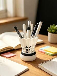 1PC 3D Printed Shuttlecock Shape Pen Holder Desk Organizer Sculpture Decor Art Craft For Office Study Home Desktop Display Collection Gift For Badminton Fans Players - Multicolor - View 3