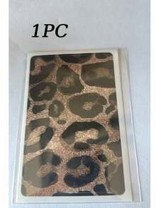 1pc Simulated Leopard Print Credit Card Sticker, High-End Texture DIY Sticker, The Same Style As Beauty Bloggers, A Must-Have For Social Media Leopard Print Enthusiasts, Perfect For Decorating Transit Cards, Campus Cards, And Credit Cards - Multicolor - View 18