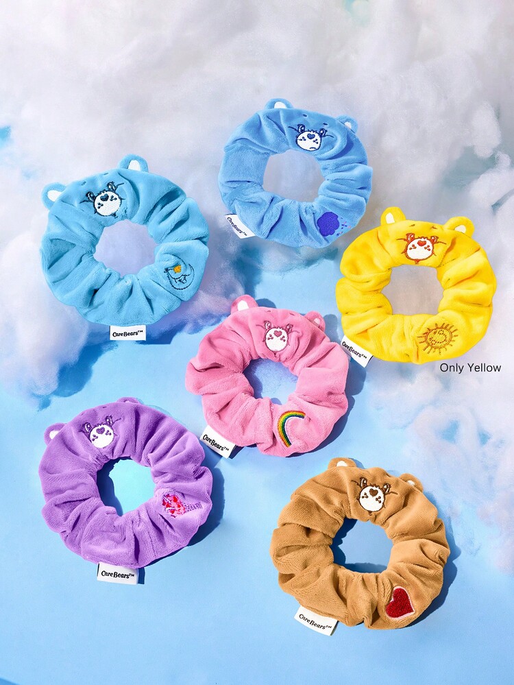 SHEIN X Care Bears 1 Pc Cartoon Pattern Scrunchie, Suitable For Daily Wear, Hair Tie,Valentine's Day - Yellow - View 7