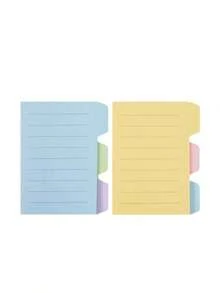 1 Pack Of Self-Adhesive Office Supply Dividers, Featuring Brightly Colored Sticky Notes And School Notebook Index Tabs, Suitable For Students And Adults As Study Supplies (Colors Are Random) - Multicolor - View 4