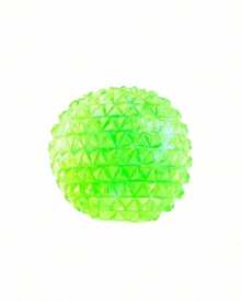 Hape 1pc Green Diamond Texture Squishy Stress Relief Ball, 6cm Spiky Orb Squeeze Ball With TPR Shell, Maltose & Sequin Filling, Slow Rebound Hand Pressure Release Portable Desk Accessory - Multicolor - View 10