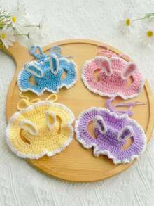 PETSIN 1PC Funny Ear Shaped Pet Sun Hat Outdoor Breathable Knit Headwear - Multicolor - View 12